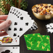 Waterverf bananenbladeren pokerkaarten (Insitu)
