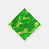 Waterverf bananenbladeren servet (Hoek)