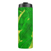 Waterverf bananenbladeren thermosbeker (Voorkant)