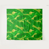 Waterverf bananenbladeren wandkleed (Voorkant (horizontaal))