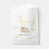 Waterverf Bananencake Verjaardag Bedankt Bedankzakje (Voorkant)