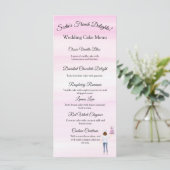 Waterverf banketbakker met bruidstaart LOGO Menu (Staand voorkant)