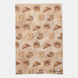 Waterverf banketbakkerij Patisserie Food Brunch Theedoek