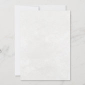 Waterverf Baptisme Botanische uitnodiging (Achterkant)