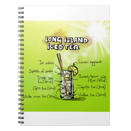Waterverf Bar Cocktailrecept Notitieboek (Voorkant)