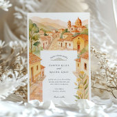 Waterverf Barichara Colombia Huwelijk Kaart