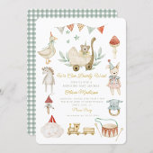 Waterverf Barly Wachten Schattige Speelgoed Baby s Kaart