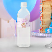Waterverf Barly Wait Baby shower Waterfles Etiket