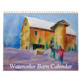 Waterverf Barn-agenda Kalender (Hoes)