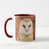Waterverf Barn Owl Bird Animal Natuur art Mok (Links)
