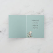 Waterverf Barn Owl Bird Dank u Kaart (Binnen)