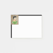 Waterverf Barn Owl Bird in Window Kerstmis Post-it® Notes (Voorkant)