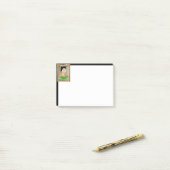 Waterverf Barn Owl Bird in Window Kerstmis Post-it® Notes (Op bureau)