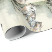 Waterverf Barn Owl Bird Natuur Art Cadeaupapier (Rol Hoek)