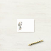 Waterverf Barn Owl Bird Natuur Art Post-it® Notes (Op bureau)