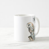 Waterverf Barn Owl Bird Natuur Wildlife Art Koffiemok (Voorkant rechts)