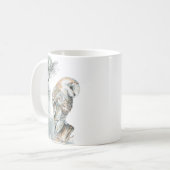 Waterverf Barn Owl Bird Natuur Wildlife Art Koffiemok (Voorkant links)