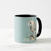 Waterverf Barn Owl Bird Wildlife Natuur Art Mok (Voorkant rechts)
