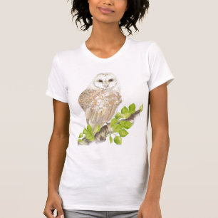 Waterverf Barn Owl T-shirt