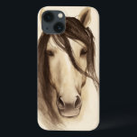 Waterverf Barndieren | Paarden iPhone 13 Hoesje<br><div class="desc">Waterverf Barndieren | Paardenkunstenaar: Grace Popp</div>