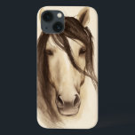 Waterverf Barndieren | Paarden iPhone 13 Hoesje<br><div class="desc">Waterverf Barndieren | Paardenkunstenaar: Grace Popp</div>