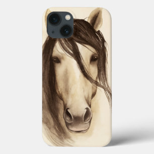 Waterverf Barndieren Paarden iPhone 13 Hoesje