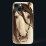 Waterverf Barndieren | Paarden iPhone 13 Hoesje<br><div class="desc">Waterverf Barndieren | Paardenkunstenaar: Grace Popp</div>