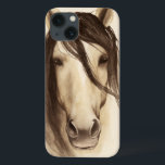 Waterverf Barndieren | Paarden iPhone 13 Hoesje<br><div class="desc">Waterverf Barndieren | Paardenkunstenaar: Grace Popp</div>