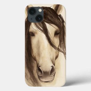 Waterverf Barndieren   Paarden iPhone 13 Hoesje