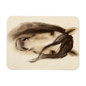 Waterverf Barndieren | Paarden Magneet (Horizontaal)