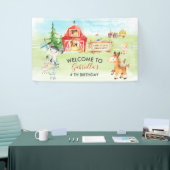 Waterverf Barnyard and Farm Animals Spandoek (Beurs)
