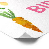 Waterverf Barnyard Boerderij Thmed Birthday Poster (Hoek)