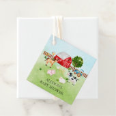 Waterverf Barnyard Dieren Baby shower Favor Bedankjes Labels (In situ)