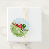 Waterverf Barnyard Dieren Baby shower Favor Bedankjes Labels (In situ)