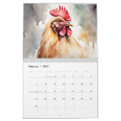 Waterverf Barnyard Vrienden Kalender (Feb 2027)