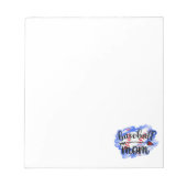 Waterverf Baseball Baseball Mam Notitieblok (Voorkant)