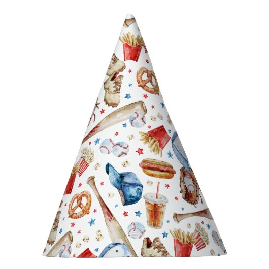 Waterverf Baseball Verjaardag Party Pet Feesthoedjes (Rechts)