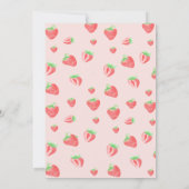 Waterverf Basket Aardbeien 1e Verjaardag Kaart (Achterkant)