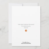 Waterverf Basketbal Baby shower Uitnodiging (Achterkant)