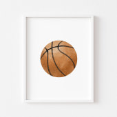 Waterverf  basketbal bal poster