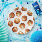 Waterverf Basketbal Papieren Bord (Feest)