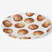 Waterverf Basketbal Papieren Bord (Gekanteld)