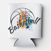 Waterverf Basketball Blikjeskoeler (Voorkant)
