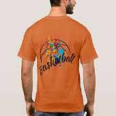 Waterverf Basketball Mannen T-shirt (Achterkant)