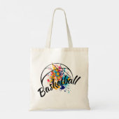 Waterverf Basketball Tote Bag (Achterkant)