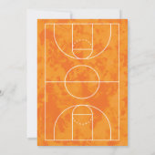 Waterverf Basketball Uitnodiging (Achterkant)