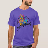Waterverf Basketball Womens T-shirt (Voorkant)