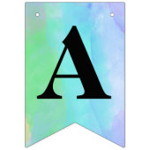 Waterverf Bath Bomb Verjaardag Bunting Banner (Derde vlag)