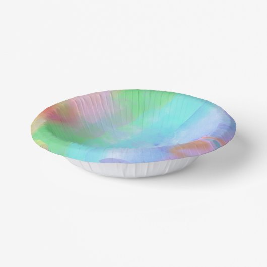 Waterverf Bath Bomb Verjaardagspapier Bord (Gebogen)