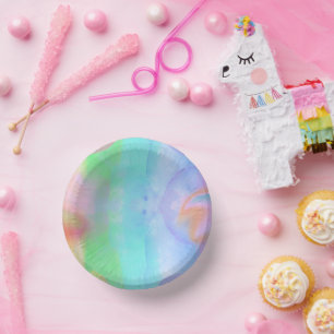 Waterverf Bath Bomb Verjaardagspapier Bord